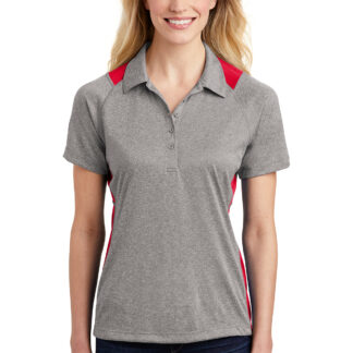 Sport-Tek® Women's Heather Colorblock Contender™ Polo